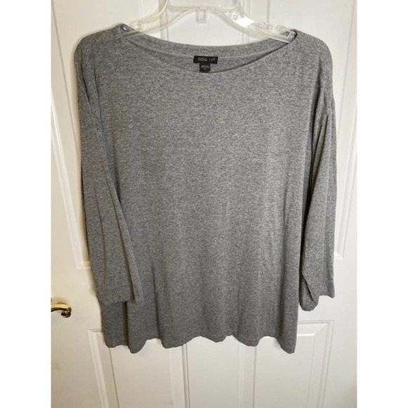 J Jill Wearever Collection Tunic Length Top Size XL Gray - Picture 1 of 3